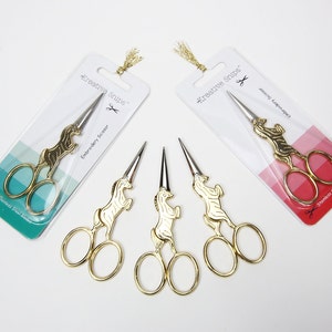 Unicorn Scissors // Kreative Snips // Embroidery Scissors // Gold Scissors image 2