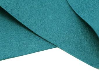 100% Wool Felt Sheet in Color TSUNAMI - 18" X 18" Wool Felt Sheet - Merino Wool Felt - European Wool Felt