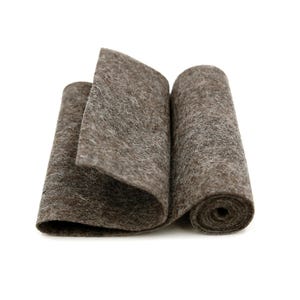 Rolle aus 100 Prozent Wollfilz in der Farbe BRAUN - 13cm X 92cm Wollfilz aus Merinowolle