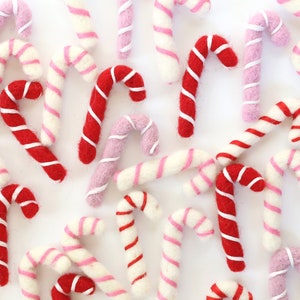 Felt Candy Canes - Set of 5