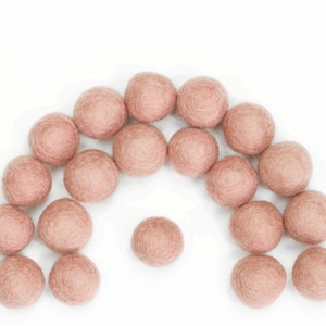 Wool Felt Balls // Felt Ball Garland DIY // diy Mobile // diy Necklace // Poms // Wool Beads // COTTON CANDY // 1 cm 1.5 cm 2 cm 3 cm 4 cm
