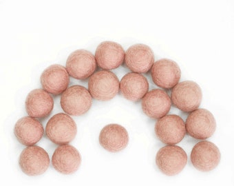Wool Felt Balls // Felt Ball Garland DIY // diy Mobile // diy Necklace // Poms // Wool Beads // COTTON CANDY // 1 cm 1.5 cm 2 cm 3 cm 4 cm