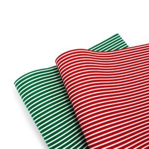 Merino Wollfilz | Bedruckter Filz | Musterfilz | CHRISTMAS STRIPES Wollfilz | Gestreifter Stoff