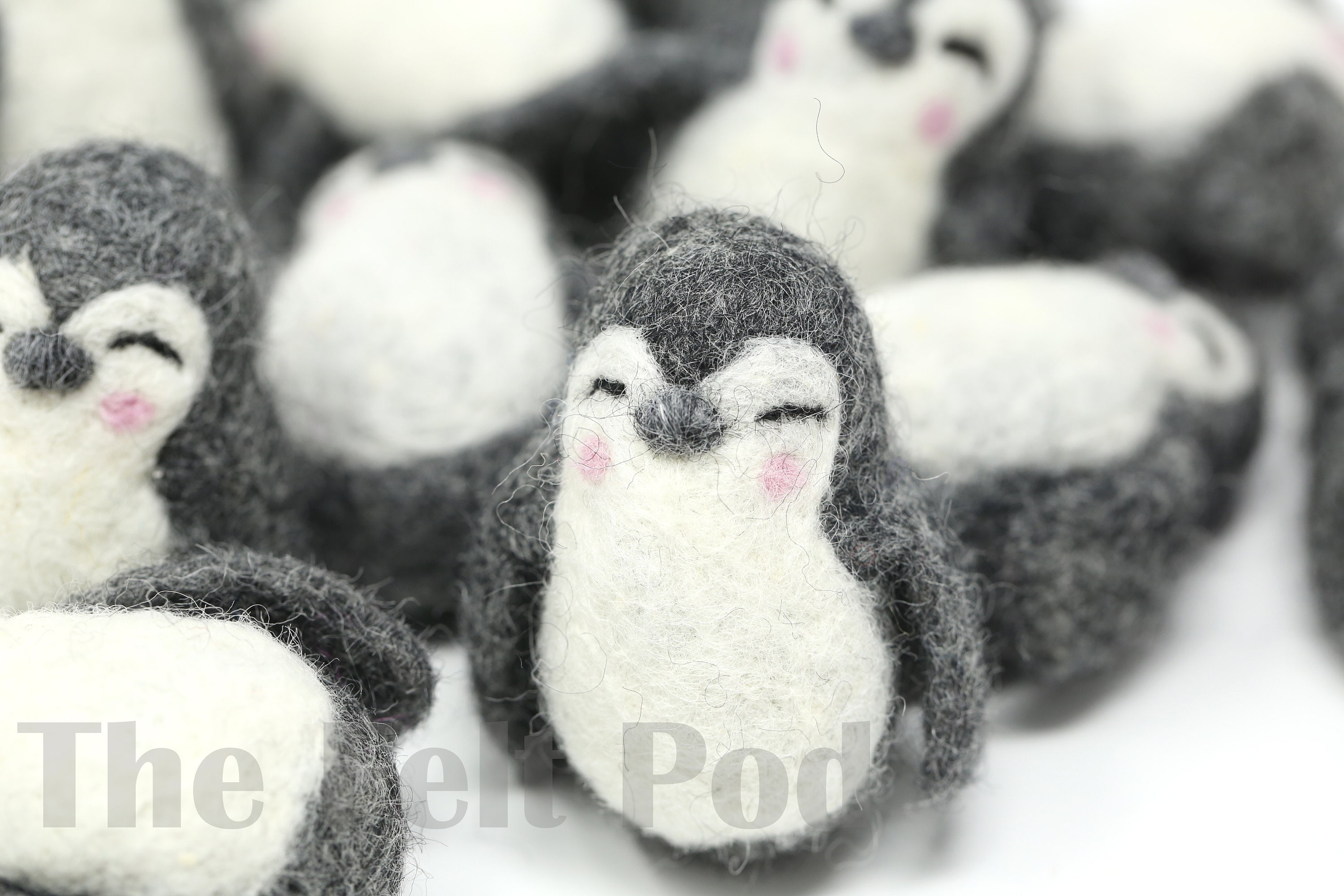 Felt Animals | Felt Penguins | Penguin Ornament | Felt Shapes | Felt Ornaments | Christmas Ornaments