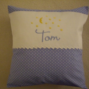 Children's Baby Name Pillow Tom image 2