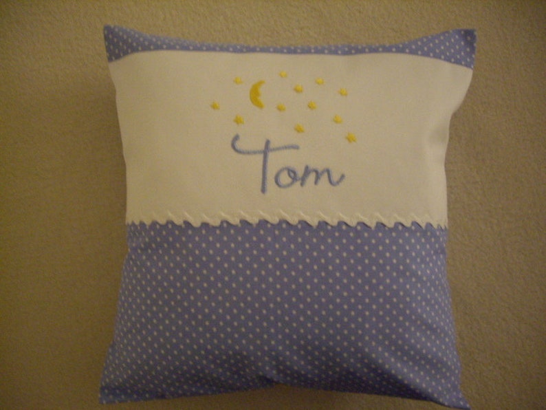 Children's Baby Name Pillow Tom image 2