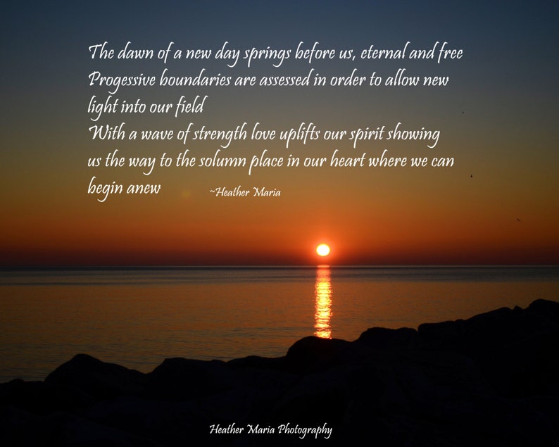 Begin Anew happy new year inspirational poem and fine art | Etsy