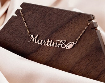 Collar con número deportivo personalizado, colgante de acero inoxidable, regalo para mamá