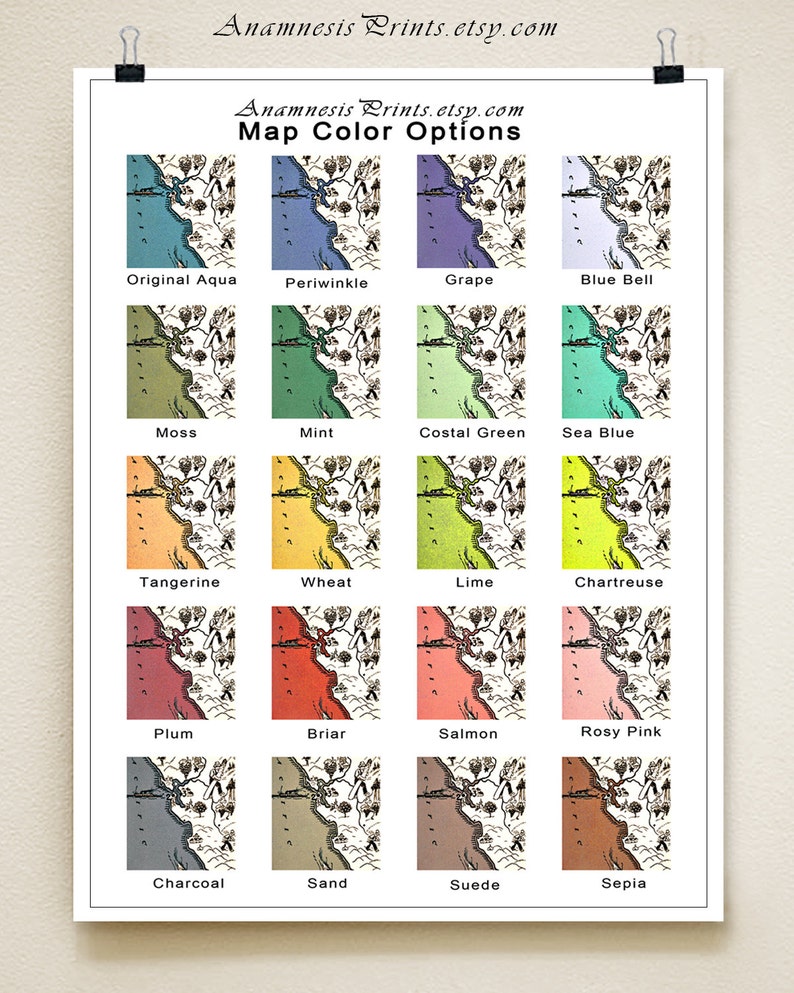 OREGON MAP PRINT lovely pictorial map to frame 3 sizes & 16 color choices may be personalized excellent gift idea for many occasions image 3