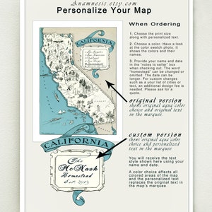 MISSISSIPPI MAP PRINT framable vintage picture map print size & color choices personalize it map art gift perfect for many occasions image 4