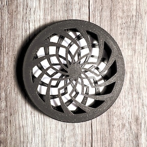 Kinetic Optical Illusion Desk Toy | Pocket Paradox Moiré Art