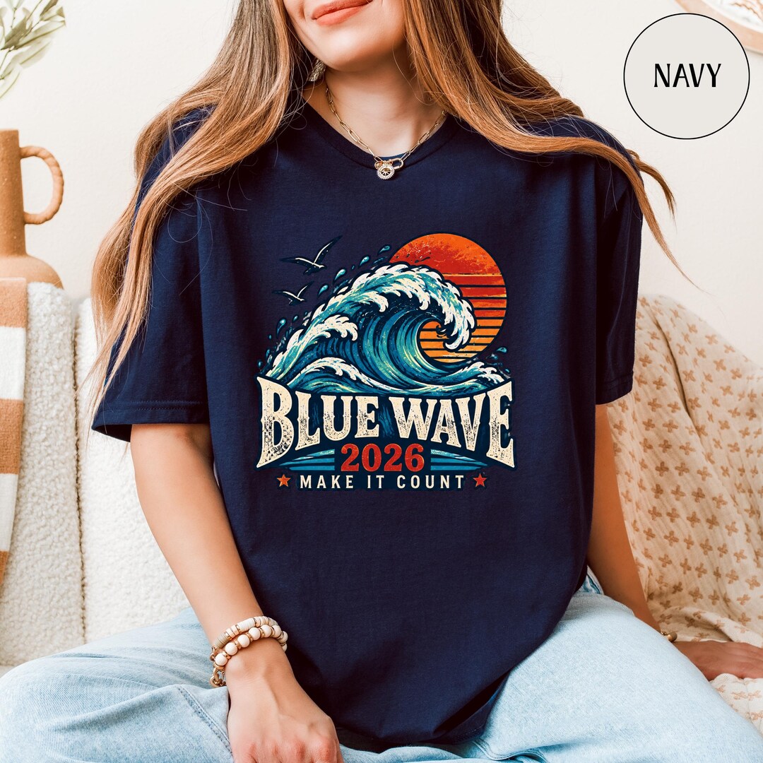 Wave Mck Blue Wave 2026 Shirt, Vote Blue Midterm Election T-shirt, Democrat ...