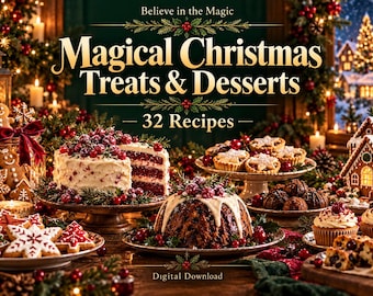 Magical Christmas Treats & Desserts Cookbook | 32 Festive Recipes (PDF Download)