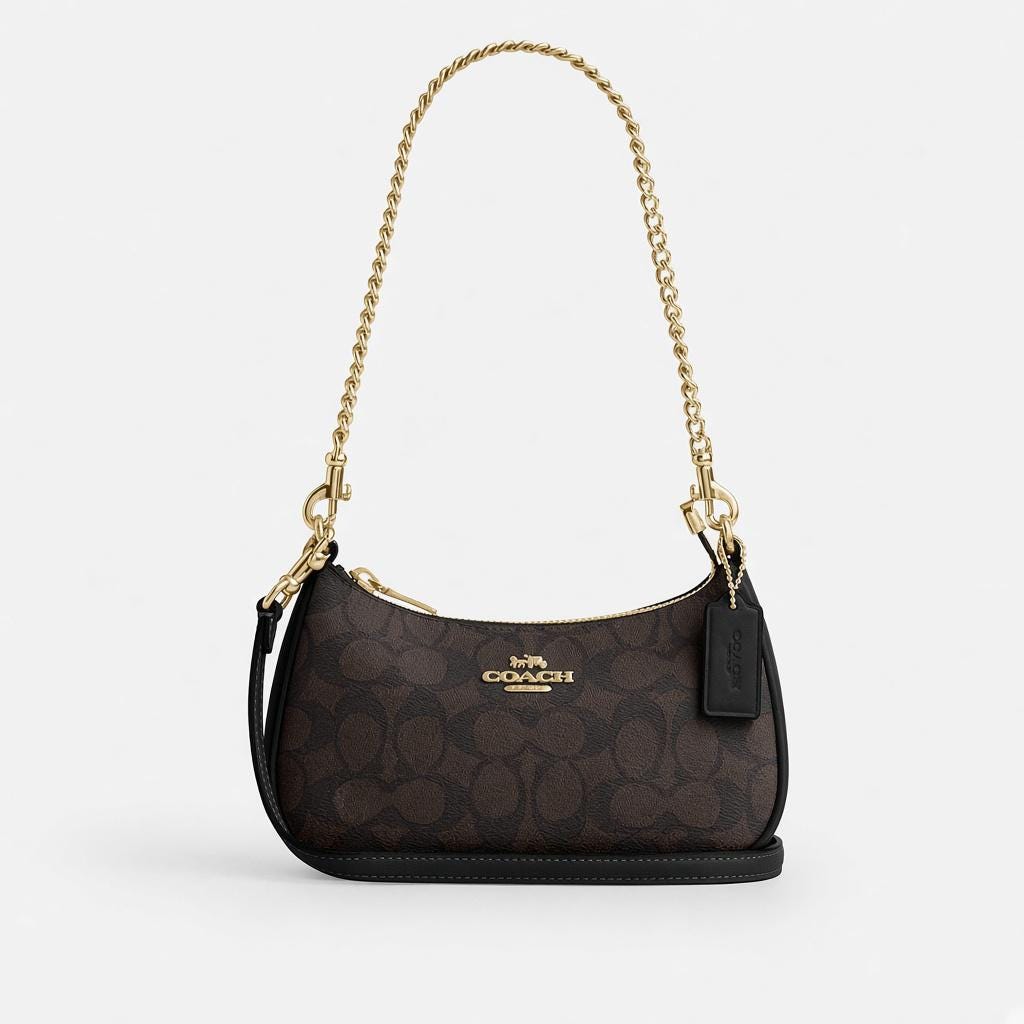 Coach Black Signature Shoulder Bag - Etsy