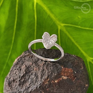 Kalo Leaf Ring , Kalo ring , Kalo jewelry , Taro ring, hawaii , hawaiian jewelry , hawaiian ring , kalo , taro ring , hawaii , maui , flower