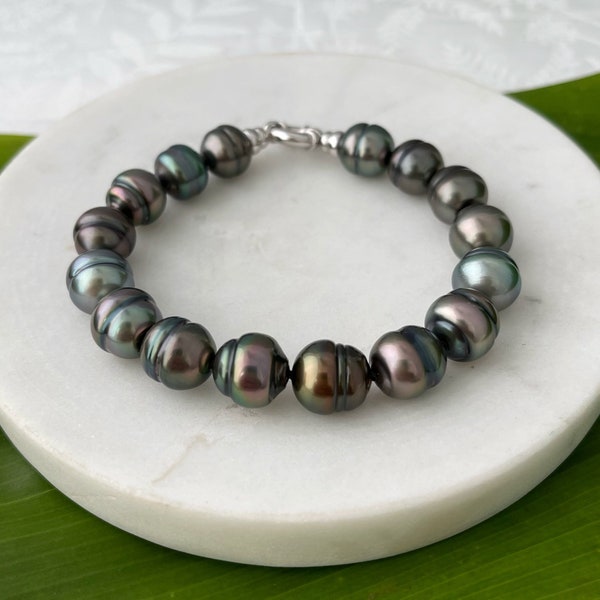 Tahitian Pearl Strand Bracelet , tahitian pearl bracelet  , Tahitian pearl jewelry , pearl bracelet , Tahitian pearl , tahitian pearl hawaii