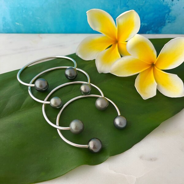 Custom Voluptuous Tahitian Pearl Cuff Bracelet  , Tahitian pearl jewelry , tahitian pearl, tahitian pearl cuff , tahitian pearl bracelet