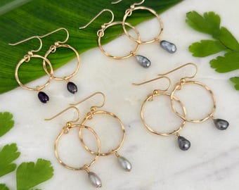 Boucles D'oreilles Keshis De Tahiti - Perles - Neuf Sans Emballage