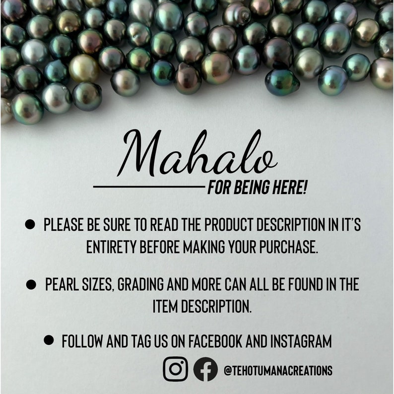 Collier de perles keshi tahitiennes, collier Keshi, collier keshi tahitien, collier de perles keshi, perle de tahiti image 7