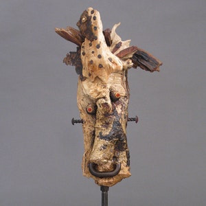 Driftwood Mask Sculpture - Remus