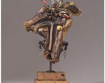 Driftwood Sculpture - Befuddled