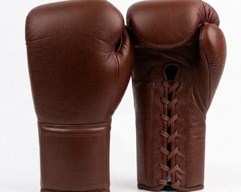 Boxhandschuhe aus echtem Leder, stoßdämpfende Polsterung, sicherer Handgelenkhalt für Boxer und Anfänger