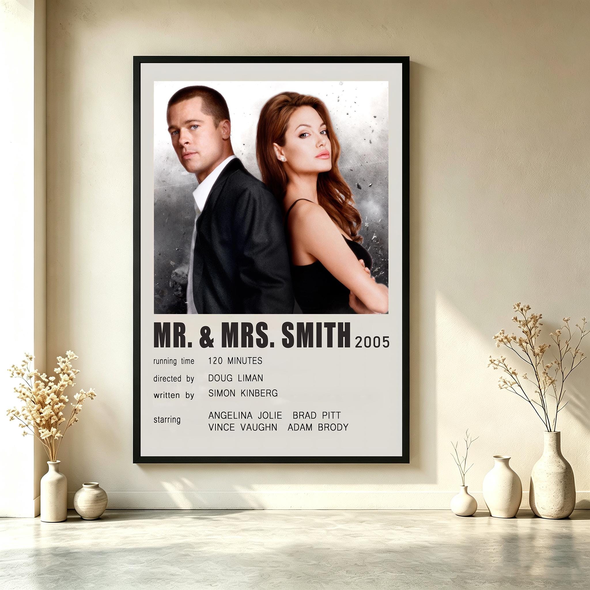 Mr. & mrs. smith poster - Etsy 日本
