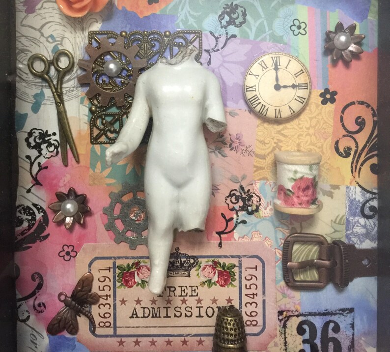 Create Shadowbox CollageVintage Shadowbox Frozen Charlotte | Etsy Create Shadowbox CollageVintage Shadowbox Frozen Charlotte | Etsy