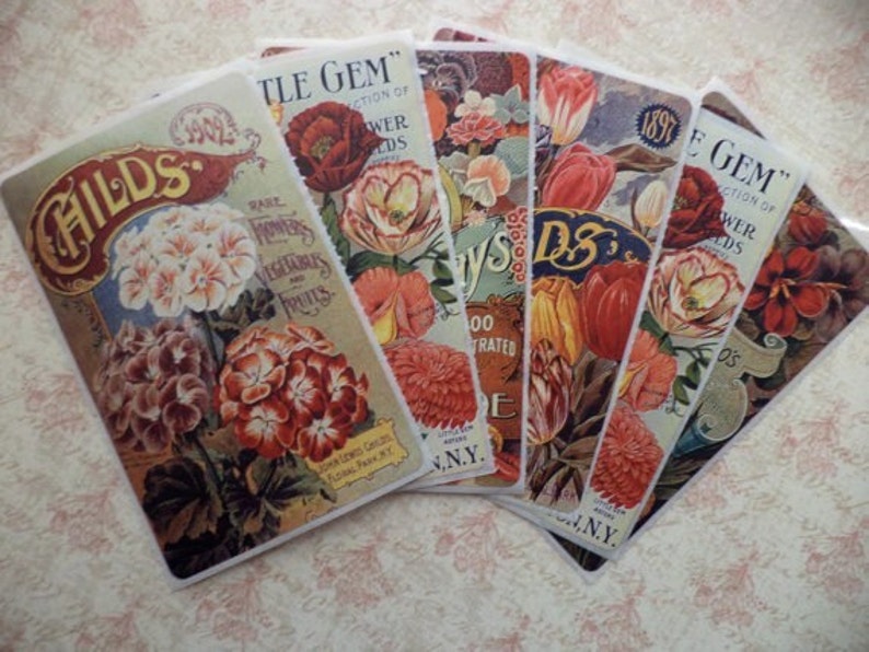 Victorian Seed Packets Stickers On Sale Etsy Vintage Stickers Etsy