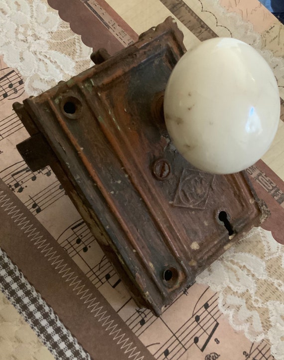Antique Hardware Antique Door Assembly Salvaged Farmhouse Etsy