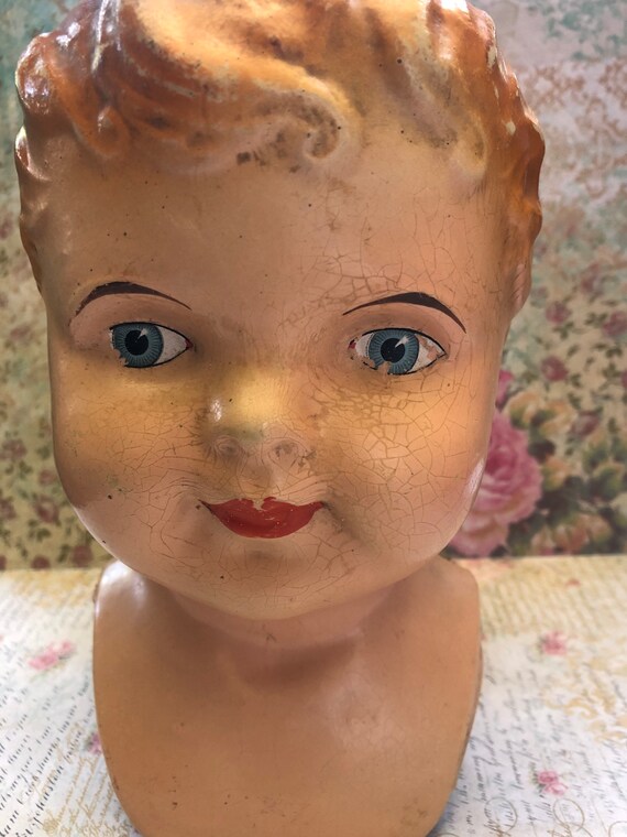 Vintage Doll Head Timeless Curiosities ETSY Doll Bust Doll Etsy