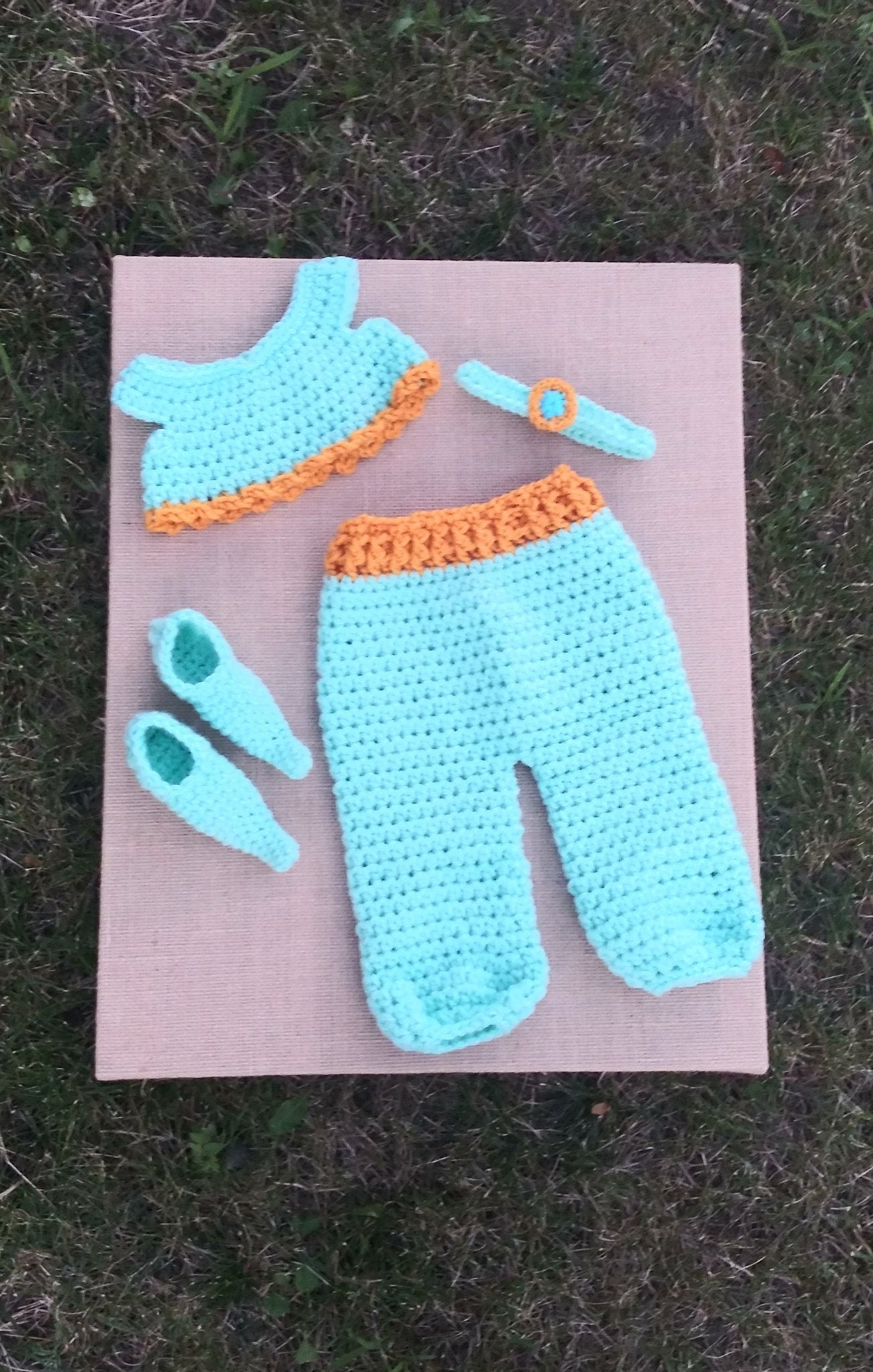 Princess Jasmine Inspired Costume Newborn Jasmine Outfit Etsy