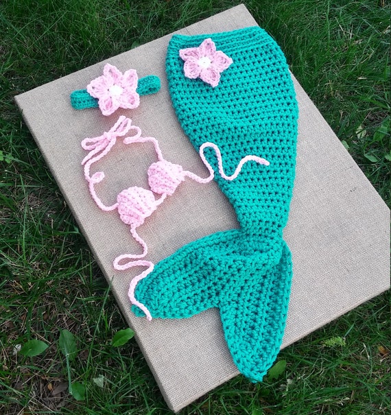 Vestito di coda di sirena uncinetto fatto a mano prop imposta | Etsy Italia