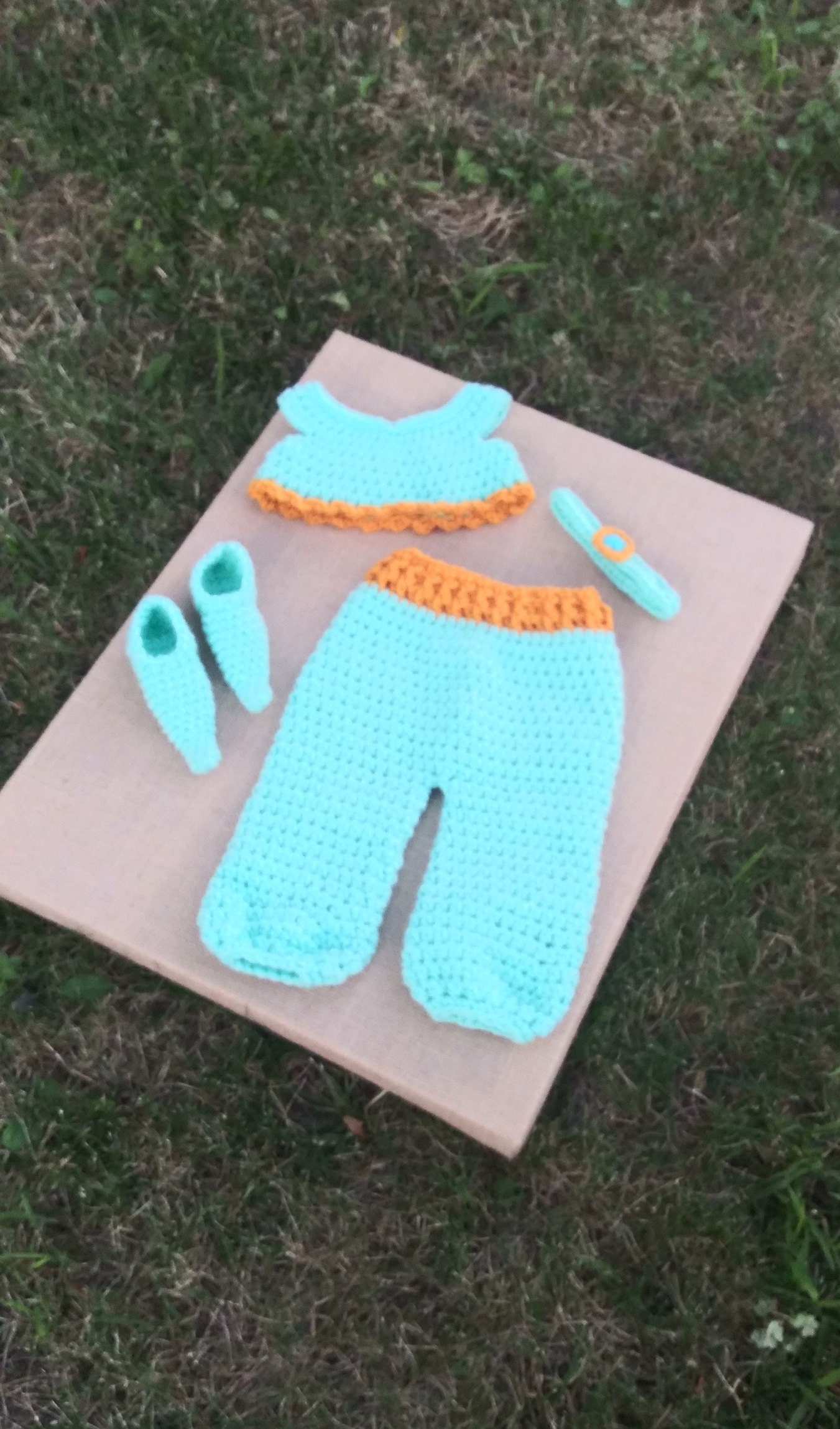 Princess Jasmine Inspired Costume Newborn Jasmine Outfit Etsy