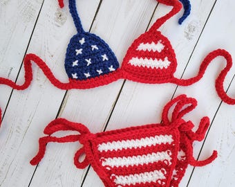 Traje de playa para bebé, BIKINI para recién nacido, traje de baño para bebé, estrellas y rayas, regalo de baby shower, traje de baño de verano para bebé, 4 de julio, patriótico