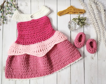 sleeping beauty crochet dress Crochet Sleeping Beauty Dress