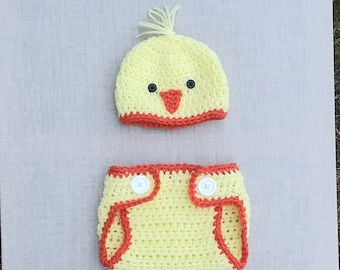Virkad babykycklingoutfit, påskfotorekvisita, present till nyfödd