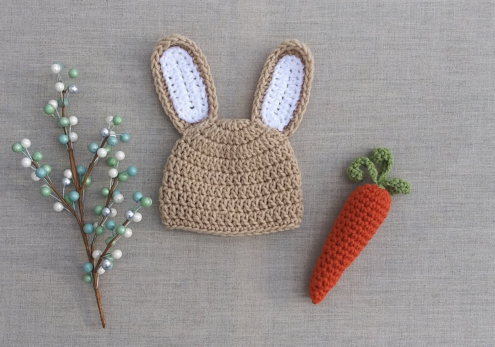 Baby Boy Bunny Hat, Baby Girl Bunny Hat, Newborn Bunny Hat, Crochet ...