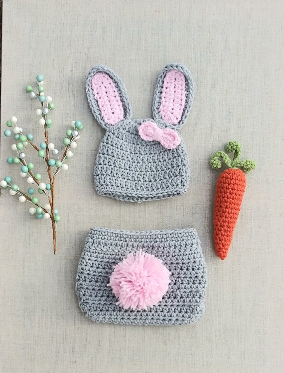 crochet baby bunny outfit