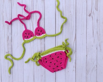 Beach baby outfit, newborn BIKINI, infant bathing suit, Ocean Nursery, baby  shower gift, baby summer swimsuit, crochet bikini baby costume