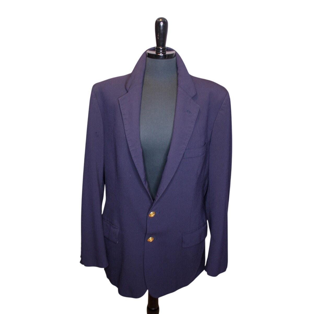 Polo University Club ネイビー ダブルブレストスーツ Vintage Polo University Club by Ralph Lauren Blazer Jacket Navy
