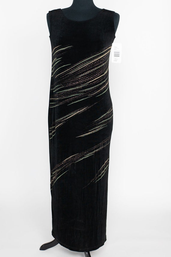green emerald velvet dress Picadilly Printed A-Line Dress  stepup.fashion