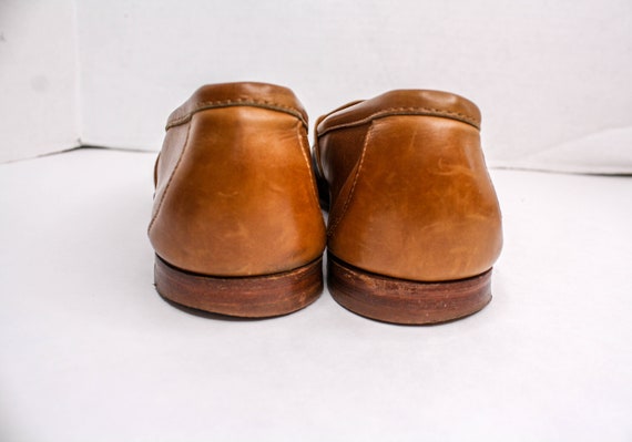Vintage Cole Haan Loafers Brown Leather and Fabri… - image 6