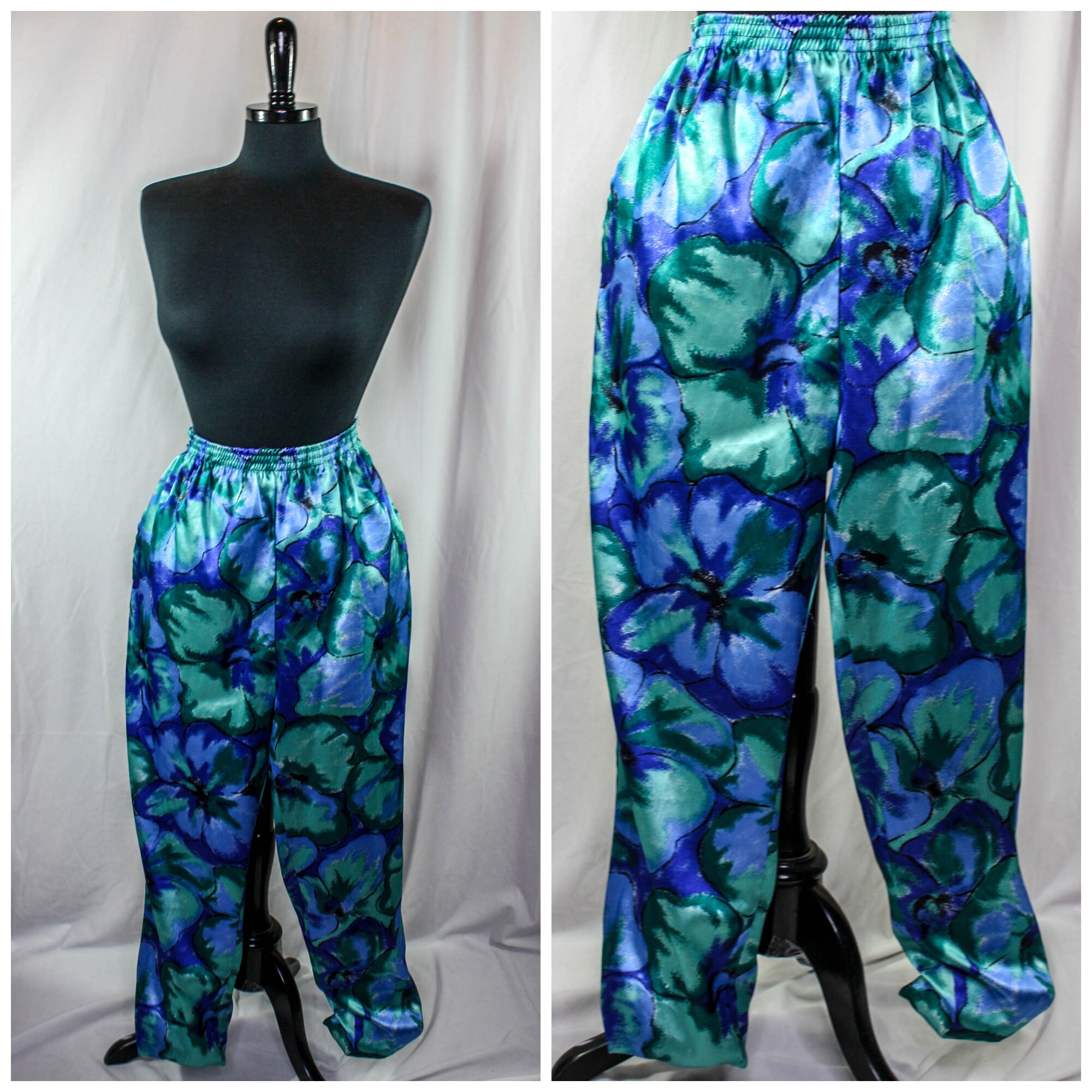 Colorful Printed 80s 90s Pants - Etsy