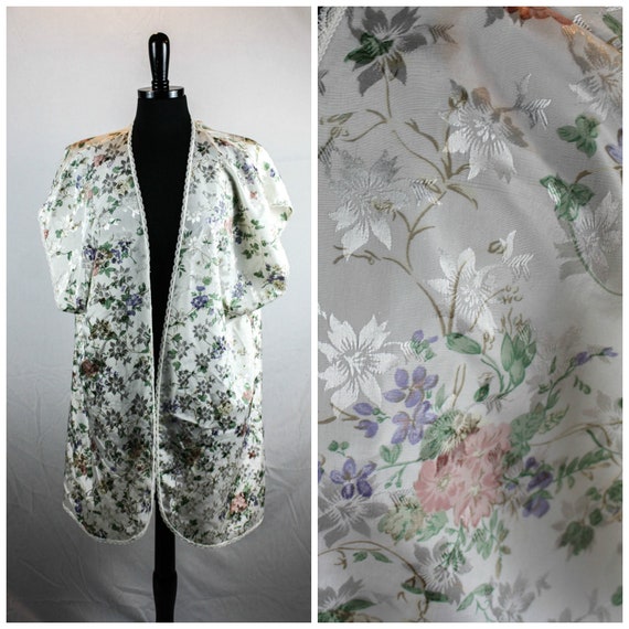 Vintage Lucie Ann II Short Dressing Gown Open Fro… - image 1