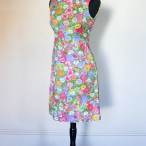 Vintage 1960s Sheath Dress and Jacket Set Flowers Multi Color - Etsy