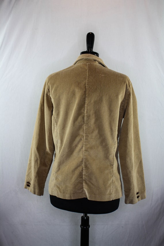 Vintage Pantino Corduroy Blazer Suit Jacket Tan W… - image 5