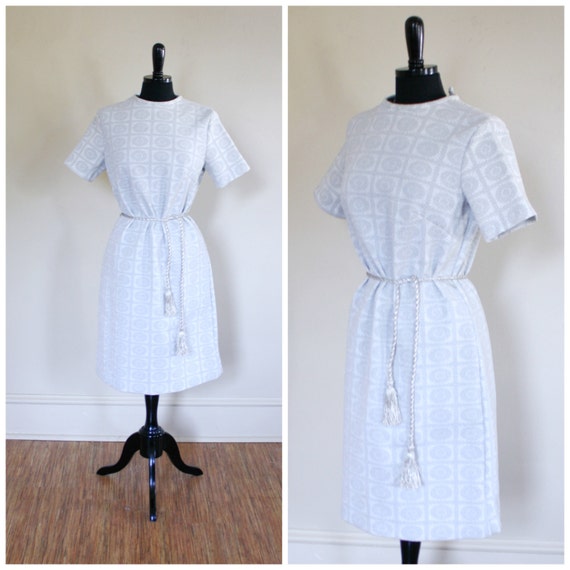 Mod 1960s Toni Todd Long Sleeve Mod Shift Dress