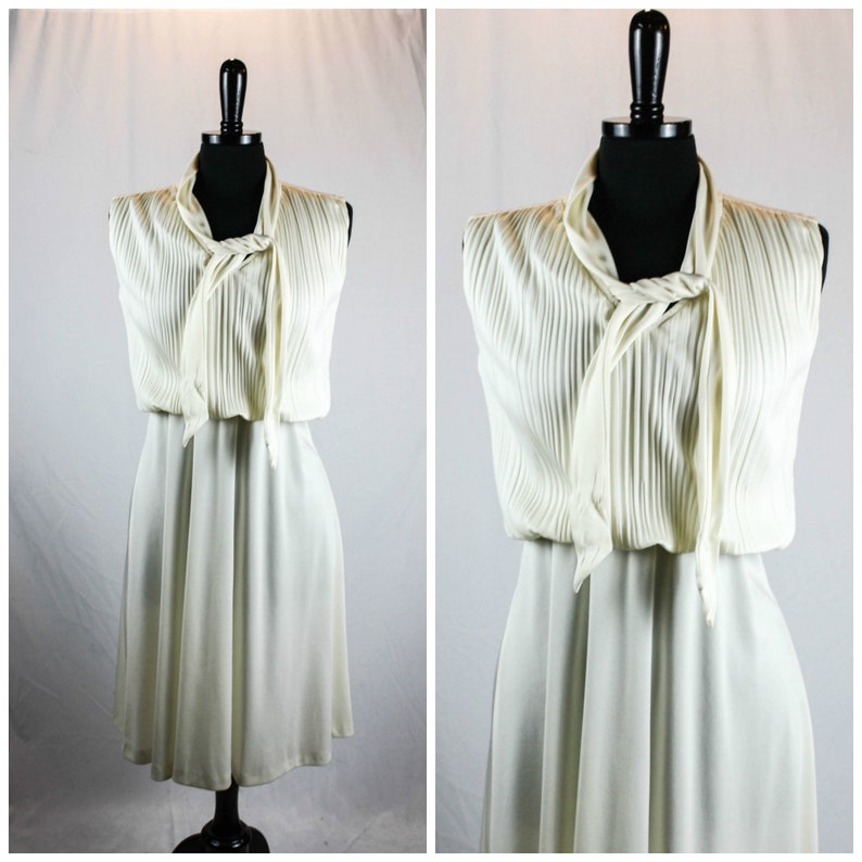 Vintage 1970/'s Floral Blouson Top Dress