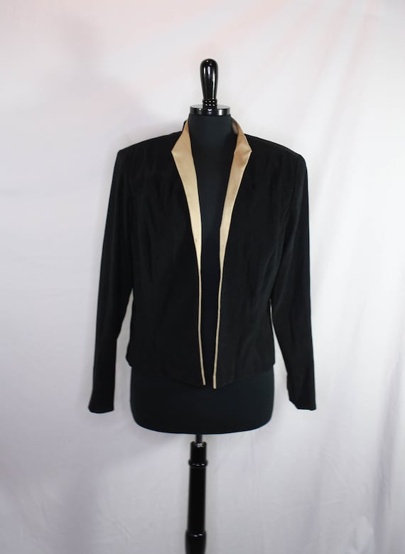 Vintage 90s Sher Martin New York Jacket Blazer Bl… - image 2